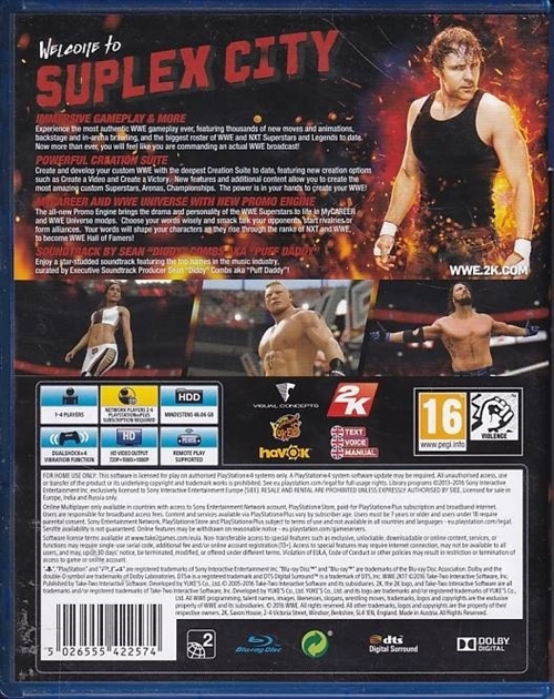 WWE 2K17 - PS4 (B Grade) (Genbrug)